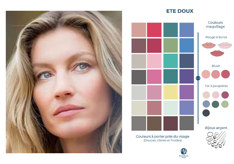 Colorimétrie été doux/tamisé