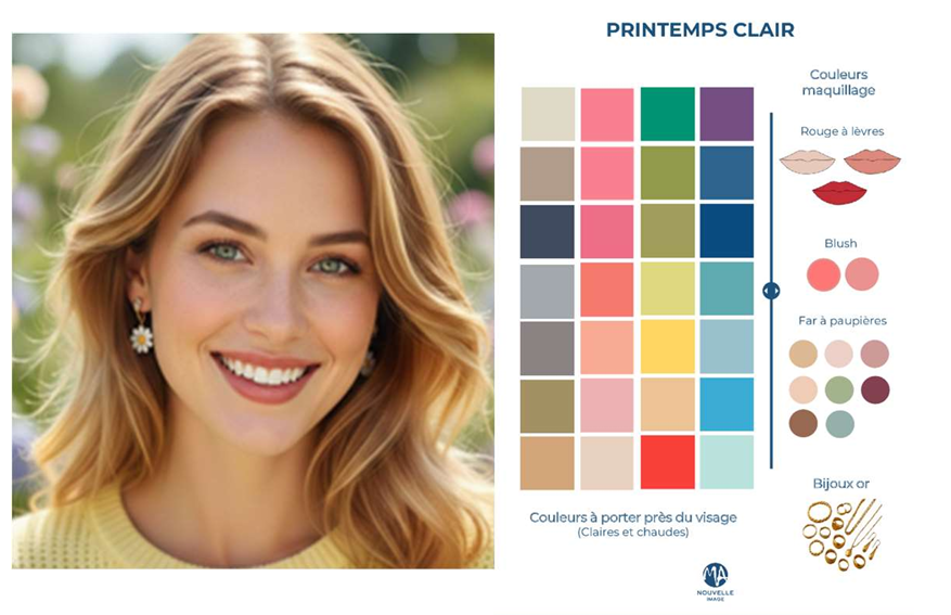 Comment la colorimétrie peut révolutionner votre dressing 1 Colorimétrie printemps clair