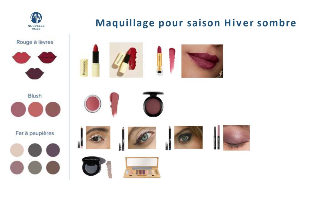 Maquillage Hiver sombre — les couleurs profondes à privilégier