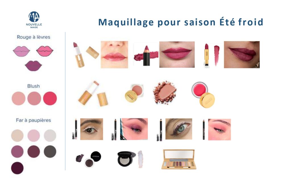 Maquillage Été froid : les couleurs idéales pour votre colorimétrie